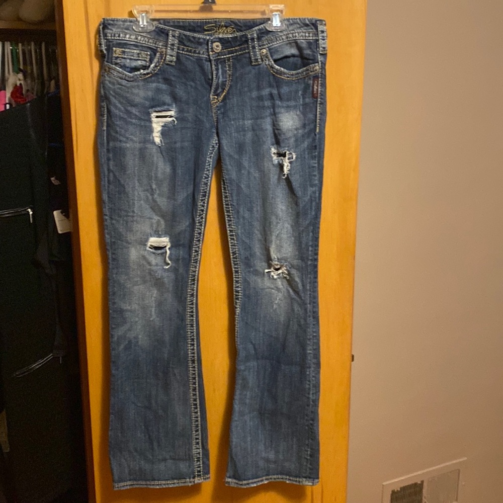 Silver Pioneer Bootcut Jeans